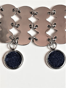 Stainless Steel Bracelet with denim - BR023