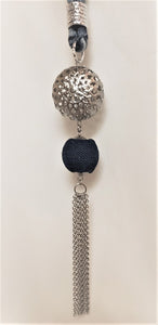 Denim cord necklace - LN029